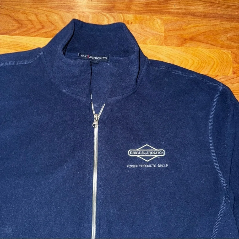 Briggs & Stratton Port Authority Microfleece Full Zip Jacket Navy Blue Men’s XL